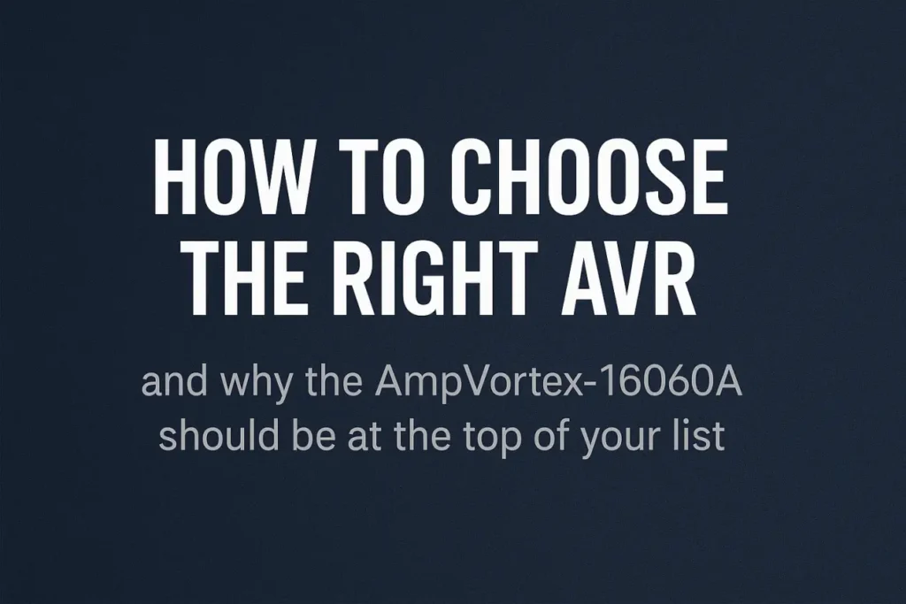 How to Choose the Right AVR and why the AmpVortex-16060A should be at the top of your list
