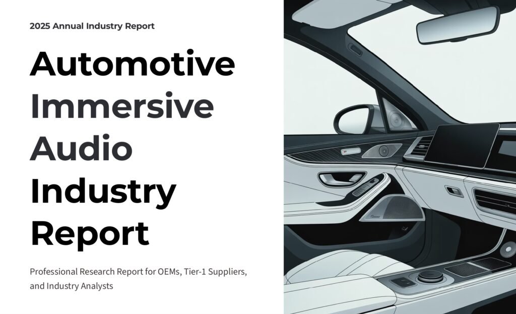 Automotive Immersive Audio Industry Report