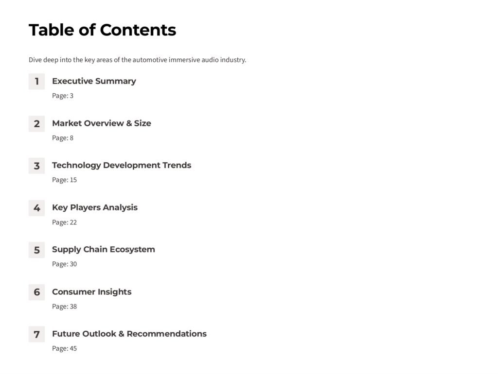 Table of Contents