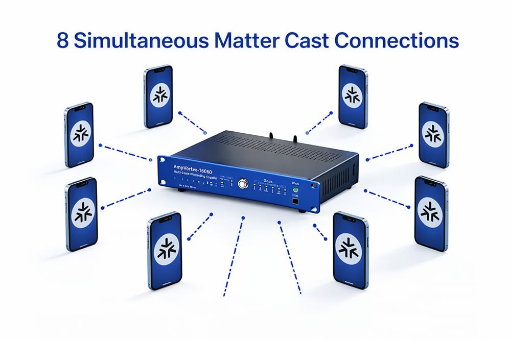 8 Simultaneous Matter Cast Connections