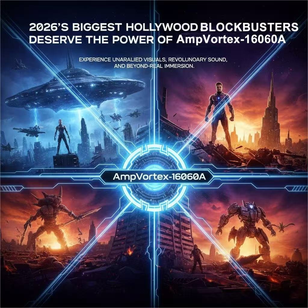 2026 Hollywood blockbusters experienced with AmpVortex-16060A home cinema
