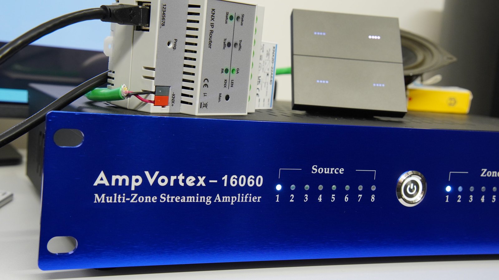TEST AmpVortex Audio Control Using KNX