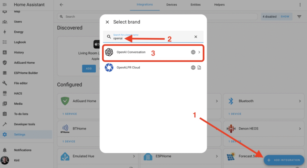 Step 3: Integrate the Add-ons into Home Assistant