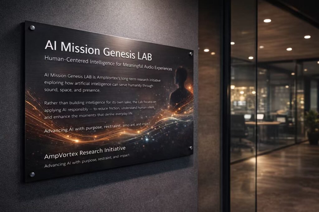 AI Mission Genesis human-centered audio experiences with intelligent multi-room sound