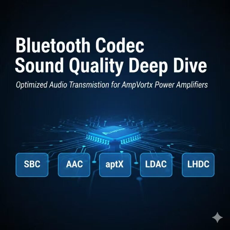 AmpVortex Power Amplifier Bluetooth Codec Guide | SBC AAC LDAC LHDC for ...