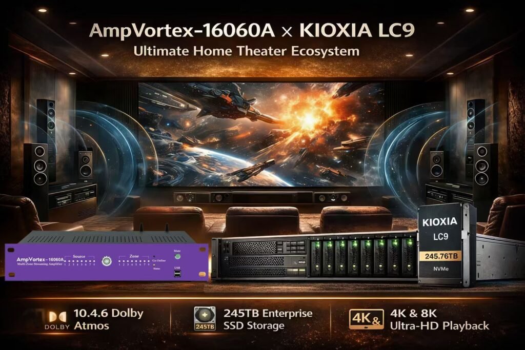 AmpVortex-16060A x KIOXIA LC9: Building an Immersive Home Theater Ecosystem with "Dual Excellence in Audio and Video"