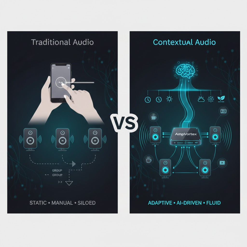 Contextual Audio vs Traditional Multi-Room Audio: Why Intelligent Sound Environments Are the Future