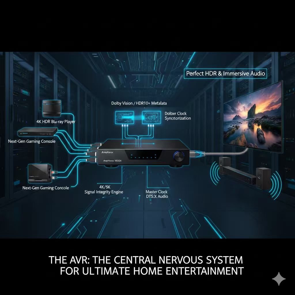 HDR Explained: Why AmpVortex AVRs Preserve Dolby Vision, HDR10+ & 4K120 Integrity