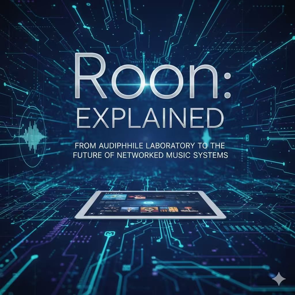 Roon music system explained, showing the evolution from audiophile-focused design to modern networked audio systems.