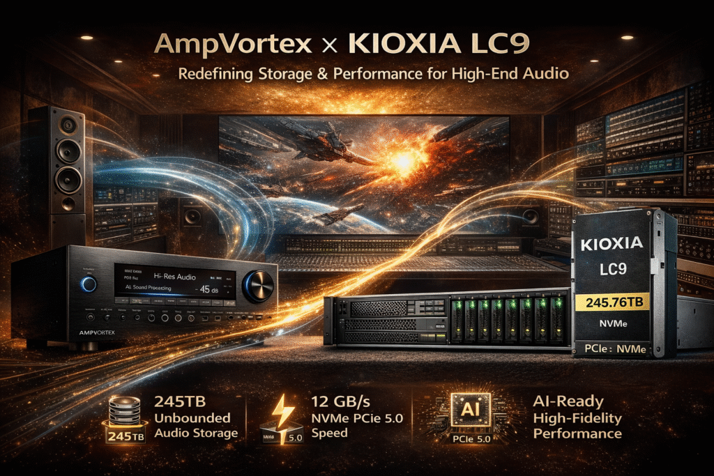 AmpVortex × KIOXIA LC9: Redefining Storage & Performance for High-End Audio