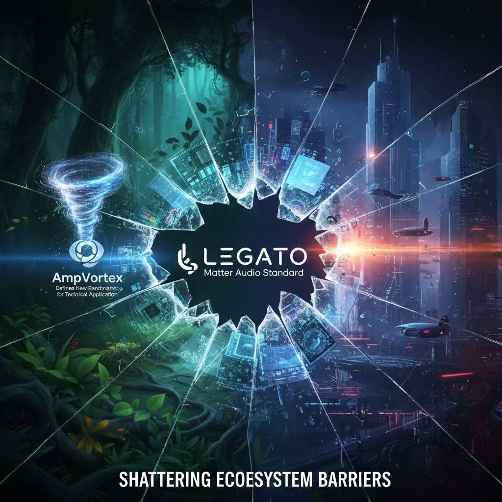 Shattering Ecosystem Barriers: The Advent of Matter Audio Standard — Legato Paves the Way, AmpVortex Defines New Benchmarks for Technical Application