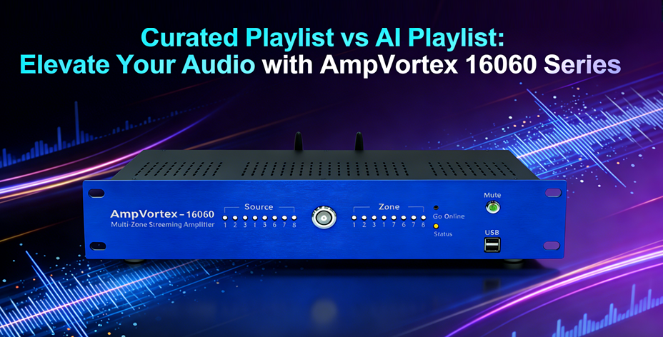 Curated Playlist vs AI Playlist: Elevate Your Audio with AmpVortex 16060 Series