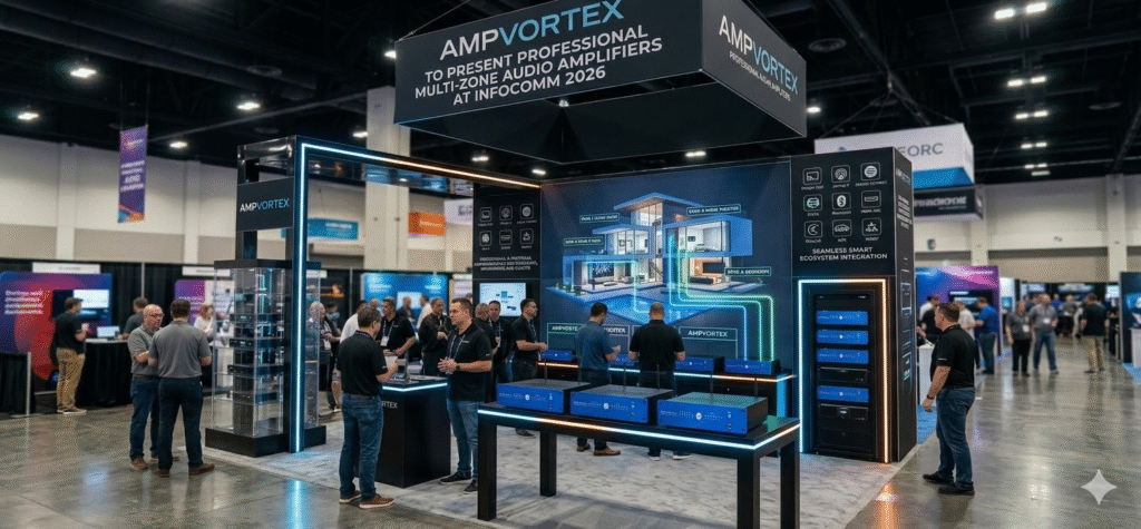 AmpVortex to Showcase Professional Multi-Zone Amplifiers at InfoComm China 2026 & Las Vegas 2026