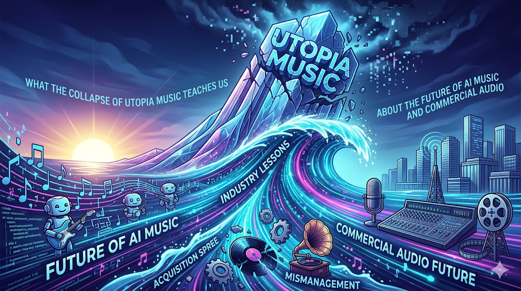 What the Collapse of Utopia Music Teaches Us About the Future of AI Music and Commercial Audio