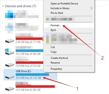Format your USB drive using the exFAT file system.