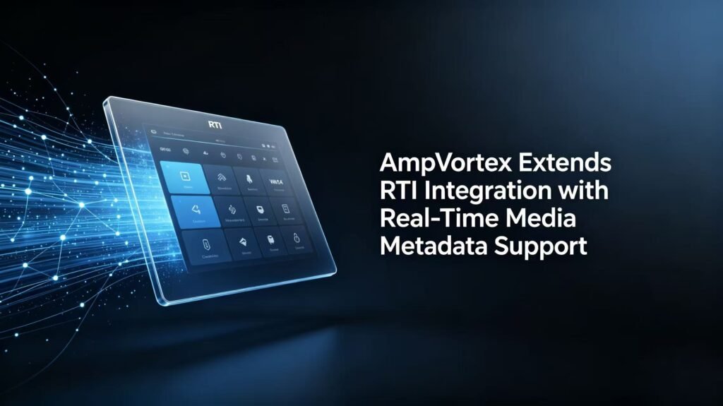 AmpVortex Extends RTI Integration with Real-Time Media Metadata Support