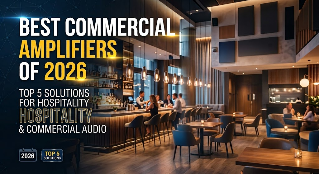 Best Commercial Amplifiers of 2026: Top 5 Solutions for Hospitality & Commercial Audio