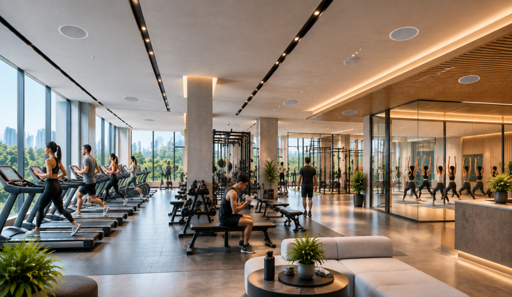 Gym & Fitness Center Audio Systems: High-Performance Multi-Zone Music Solutions