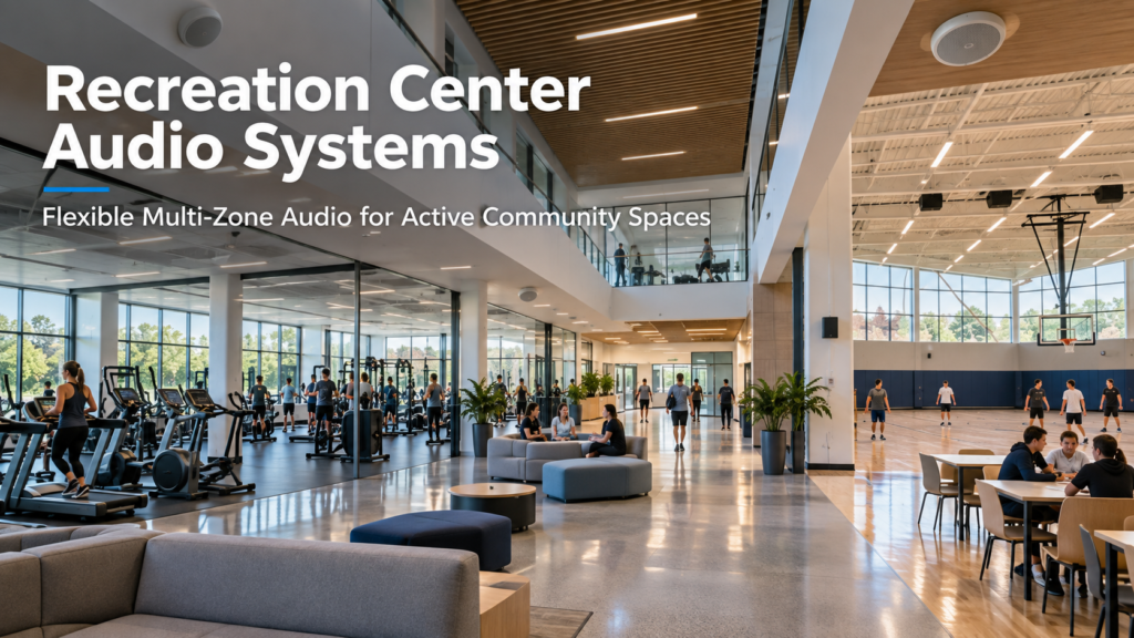Recreation Center Audio Systems: Flexible Audio for Active Community Spaces